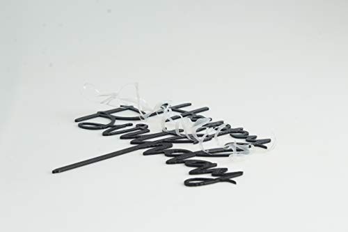 Happy Birthday Cake Topper. Cake Party Decorations, Acrylic Black Birthday Cake Topper #TOP2