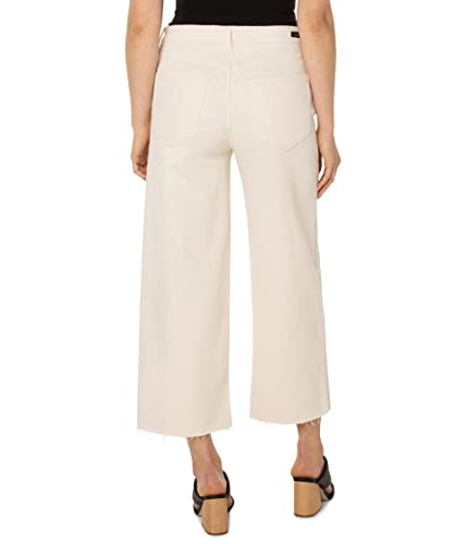 Liverpool Stride High-Rise Wide Leg with Cut Hem in Seaside Dunes2