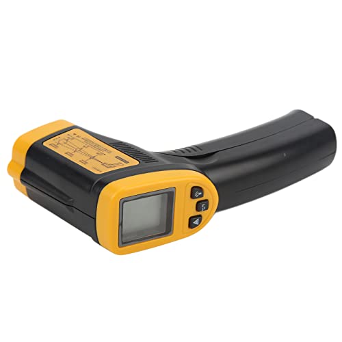 KIMISS Temperatura Infrarroja - Termómetro LCD Portátil sin Contacto GM320 para Cocinar, Uso Industrial y Doméstico - Herramienta de Medición Precisa del Calor