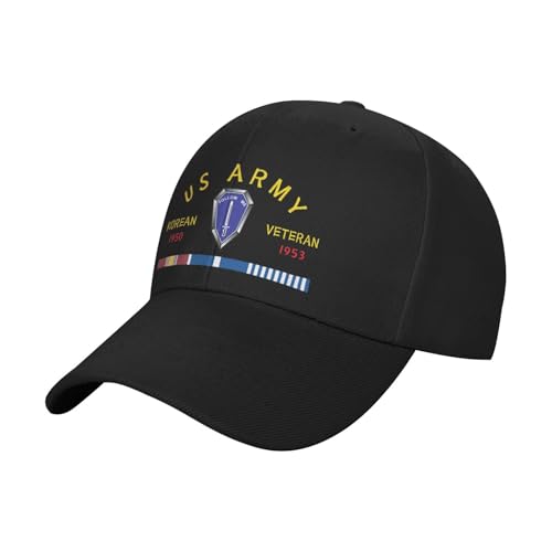 Infantry School ' Follow Me Korean War Veteran Classic Duckbill Caps for Stylish Sun Protection Black2