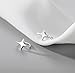 Reffeer Solid 925 Sterling Silver Star Cuff Earrings Cartilage Wraps for Women Teen Girls Helix Earrings Star Clip On Earrings No Piercing (A-Silver)