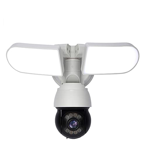 Cámaras De Seguridad Para Exteriores,Tuya 4MP 1600LM AI Floodlight Outdoor Wifi Camera Spotlight Color Night Vision Con Sirena Alarma Auto Tracking Alexa Security Cam