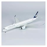 Decorated Airplane Models 1/400 for Cathay Pacific A350-1000 Die-cast Alloy Aircraft Model Suitable for Decoration Party Gifts