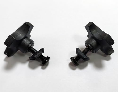 Rollator Knob,Four-Corner knob,Replacement Arm Adjustment Knobs for Rollator and Walker, Knob for Adjustable Height Arm, W/Screws and Washers, rollator Universal Parts (1Pr, Black)