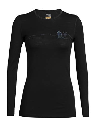 Preisvergleich Produktbild Icebreaker Damen 200 Oasis Snow Longsleeve Langarm Unterhemd Funktionsunterhemd