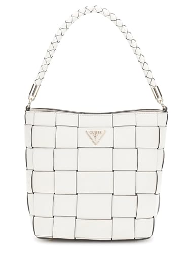 GUESS Maylee sac seau blanc crème avec bandoulière réglable
