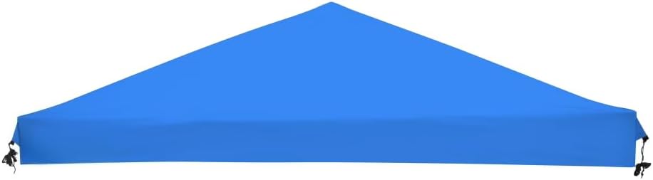 10' x 10' Instant Slant Leg Pop Up Canopy Replacement Top, Blue UV Protection Shading Cover