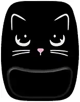 Mouse Pad Ergonomico Gato Preto