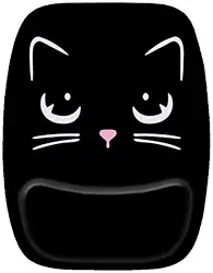 Mouse Pad Ergonomico Gato Preto