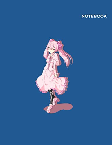 Akame & Mine notebook Akame Ga Kill: Lined Journal/sketchbook/Composition, 110 Pages, 8.5 x 11 inches, Mine Pink Hair Akame Ga Kill Notebook Cover.