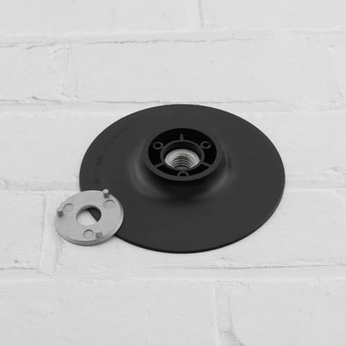 Create idea BF005_M Schleifscheibe, M14, 125 mm, Gummi, Stahl, Papier, Schleifscheibe, Tablett, Winkelschleifer, Spezialschliff, Ddisc Schwarz, 4 Stück