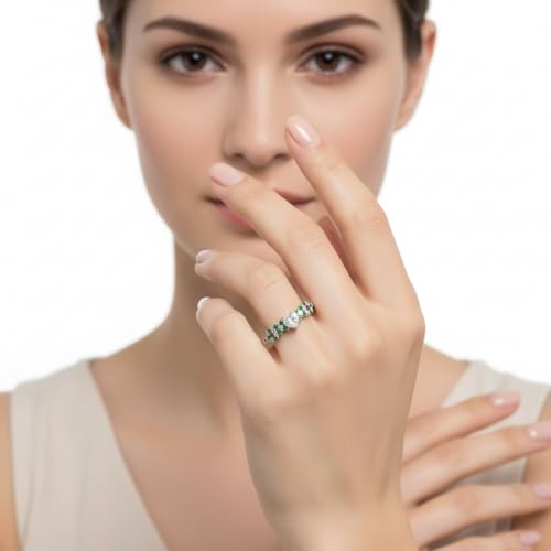 Image of Choose Your Gemstone Beautiful XO Design Diamond CZ Ring 925 Sterling Silver Heart Shape Side Stone Engagement Rings Lightweight Office Wear Everyday Gift Jewelry US Size 4 to 12