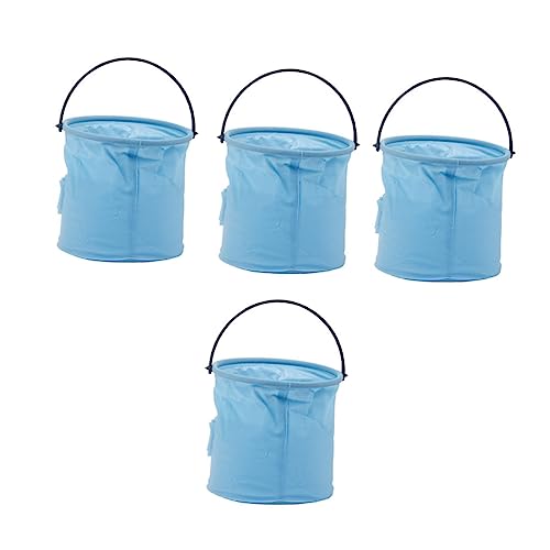 ARTIBETTER 4pcs Foldable Paint Brush Washer Bucket Durable Cleaning Brush Holder with Partition Design for Art Class Painting and Craft Activities Portable and Space Saving