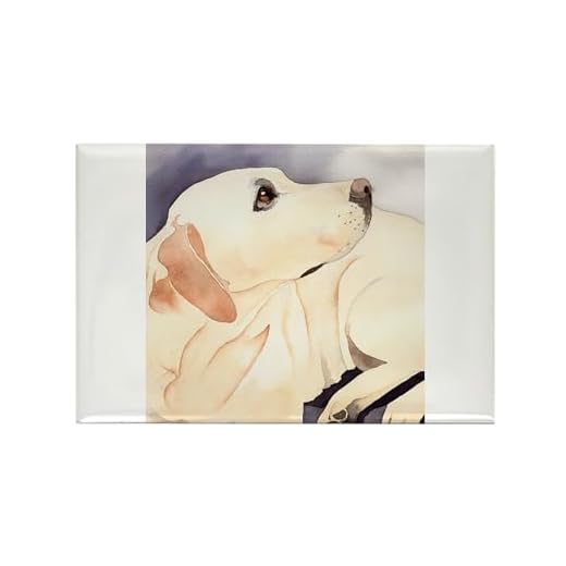 CafePress Yellow Lab #1 Items Rectangle Magnet, 3"x2" Refrigerator Magnet