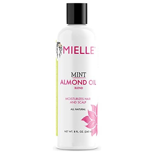 Mielle Organics Mint Almond Oil for Healthy Hair and Scalp, 8 Ounces