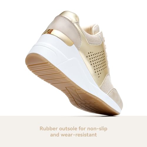 Cestfini Wedge Sneakers for Women - Wedge Tennis Shoes Non-Slip Women Fashion Sneakers4