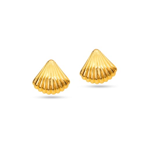 Image of Rubans Demi Fine Stainless Steel Stud Earrings Daily Gift for Women & Girls