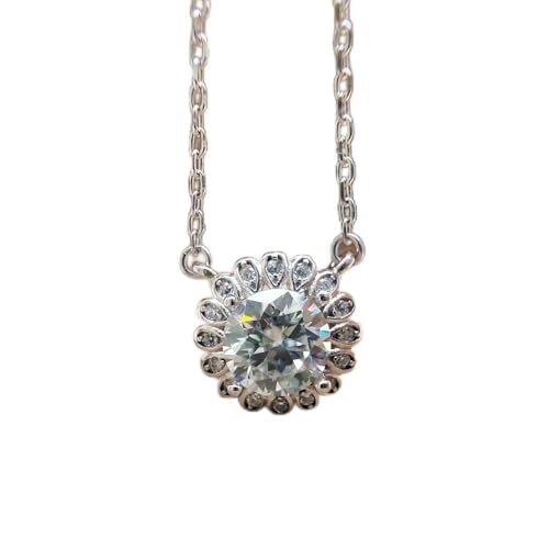 Bijoux de mariage collier en Moissanite véritable S925 pour femmes