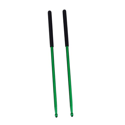 Juego de baquetas Abaodam de aleación de aluminio antidesviación, 2 piezas, para práctica en pad de batería miniatura 1