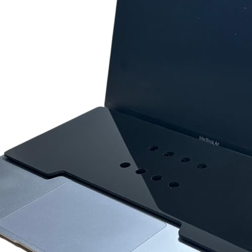 Keyboard Cover: Place Your Mechanical Keyboard on Top of Laptop - Ventilated, Durable Acrylic, Universal Fit for MacBook & All Laptops (Black)