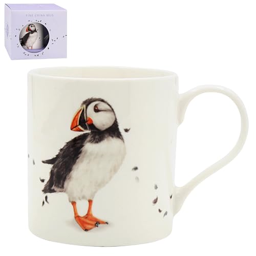 The Leonardo Collection Clemency Bunn Puffin Mug for Hot & Cold Drinks | Durable Coffee Cups for Home & Office | Comfortable & Easy-to-Hold Coffee Mugs for Beverages & Daily Use