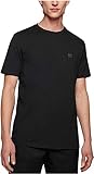 Relaxed Fit BOSS Herren Tales Relaxed-Fit T-Shirt aus Baumwoll-Jersey mit Logo-Aufnäher Schwarz XXL