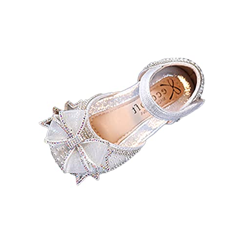 Slide Sandal Bowknot Performance Dance Shoes For Girls Childrens Shoes Pearl Rhinestones Shining Toddler Sandals Size 3