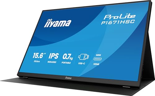 iiyama P1671HSC-B1-15.6",IPS,1920x1080/60Hz,2 USB C/ 1 MINIHDMI