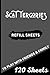 Scattergories Refill Sheets: 120 Paper Sheets for Playing Scattergories Board Game Refills Pad- Score Game Record Book - Handy Size 6x9 (Matte Cover)