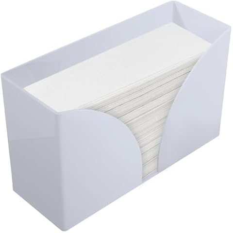 Fete White Acrylic Paper Towel Holder Cover