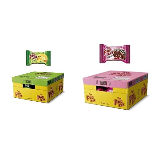 Eti Popkek Limonlu Kek 60 g x 24 Adet ve Eti Popkek Vişneli Kek 60 g x 24 Adet