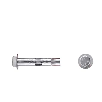 10x150 1pcs Stainless Steel Expansion Screw Bolts External Hex Nut Expansion Sleeve Anchor Bolt Fixing Anchors,Wedge Anchor 304 Stainless Steel Heavy Duty Fastener for Concrete and Cement