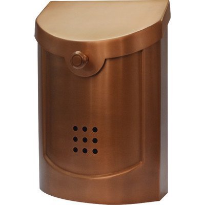 Ecco E5 Wall Mounted Mailbox Copper Plated Small #TOP27
