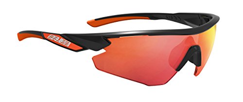 Salice 012RW, Mascherina SR Unisex Adulto, Nero/RW Rosso