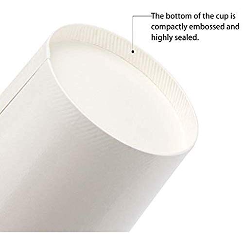 Image of [500 ml, 15 Count, White Disposable Bagasse Paper Container with Lid | Eco-Friendly Bowl /Tub for Picnic, Travel, Food Truck | Ideal for Both Hot & Cold Food