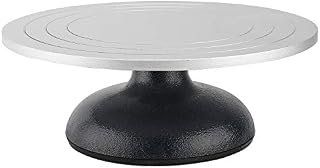 Homtone Heavy Duty 30cm Diameter Clay Sculpture Swivel Plate, Sculpting Wheel All Metal Construction Sculptor Turntable with Ball Bearings (12inch/30cm)