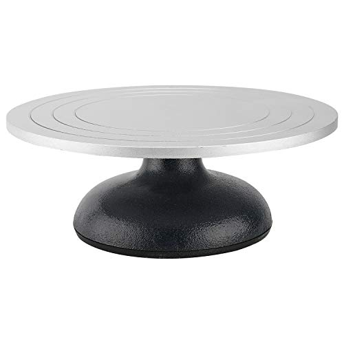 Homtone Torno Ceramica 30 cm de diámetro, Placa Giratoria de Escultura de Arcilla Resistente, Plato Giratorio Escultura de Arcilla Giratoria Cerá Mica de Modelado Tocadiscos