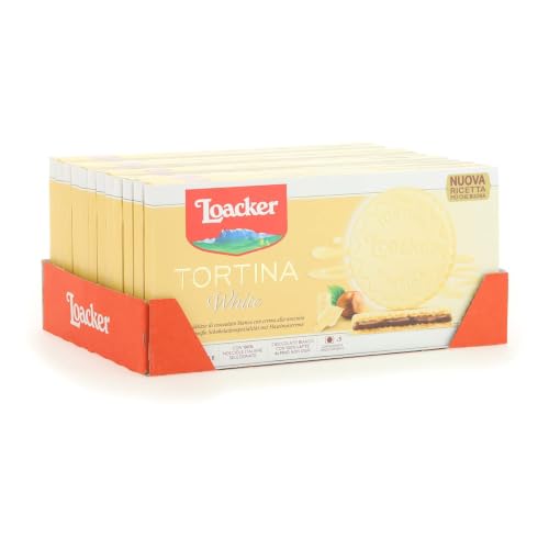 Loacker, Tortina White, Wafer al Cioccolato Bianco, 36 monoporzioni da 21g