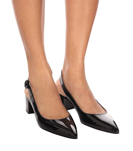 Eldof Slingback Heels Women Block Low Heel Pointed Toe Pumps Ankle Buckle Office Dress Suede Shoes 2 Inches4