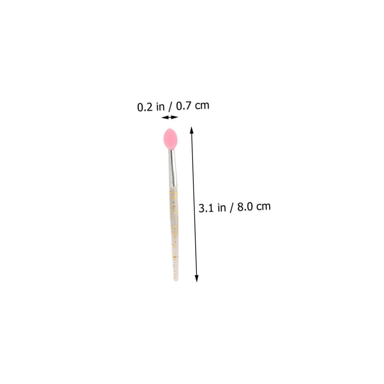 TOVINANNA 20pcs Mini Silicone Lip Brush Set Soft Lip Makeup Applicator Portable Lipstick Applicators for Women