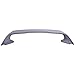 IKON MOTORSPORTS, Trunk Spoiler Compatible with 2008-2017 Mitsubishi Lancer, EVO Style Unpainted Black ABS Plastic Rear Trunk Lid Spoiler Wing Lip