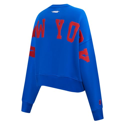 Pro Standard Womens NHL New York Rangers Wingspan Crewneck Sweatshirt Royal Blue by Pro Standard - Used condition - Image 2
