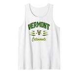 Vermont Catamounts Retro Diamond White Officially Licensed Tank Top