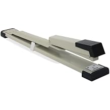 Long Reach Stapler - 20 Sheets Capacity, 210 Staples Capacity - Adjustable up to 12 - Perfect for Binding Books, pamphlets, brochures and Stapling Stapler