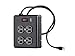 Monoprice Heavy Duty Metal Surge Protector - 4 Outlet Power Strip, 180 Joules, UL Certified, 6 Feet Cable, Black
