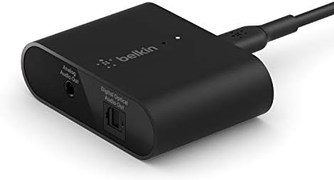 Belkin SoundForm Connect AirPlay 2 & Amazon Basics 3.5mm to 2-Male RCA Adapter Cable - 1.2m / 4 Feet