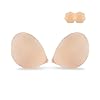 Niidor Sujetador adhesivo sin tirantes invisible push up de silicona para vestido sin espalda con cubiertas reutilizables para pezones