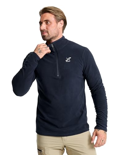 RevolutionRace Hiker Half-Zip Fleece für Herren, Leichter und elastischer Fleece mit halbem Reißverschluss, Deep Navy, XL
