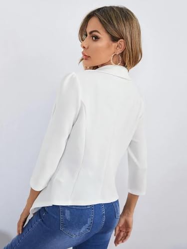 Image of KOTTY Women's Lightweight Open Front Blazer - Draped Waterfall Longline Blazer Style