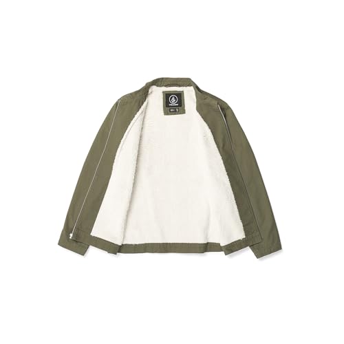 Image of Volcom Men's Palm Drive Faux Sherpa Lined Jacket - Utility Workwear